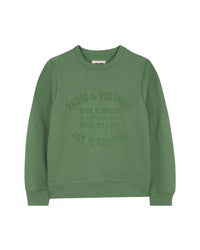 Sweat surteint avec imprimé et broderie à l'avant - Willow Bough
