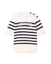 Robe en laine et cachemire - Écru Marine