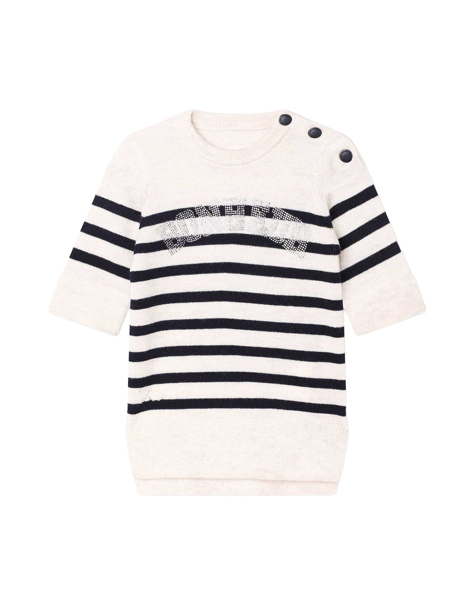 Robe en laine et cachemire - Écru Marine