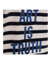 Wool jumpsuit - Ecru navy