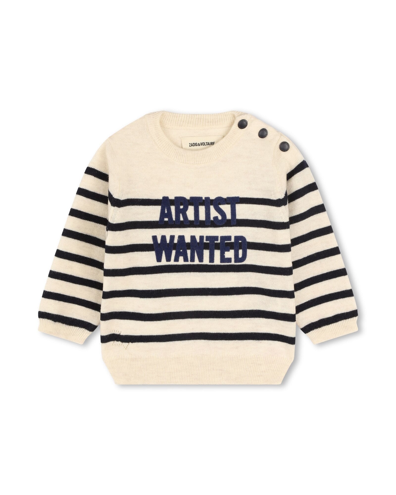 Ensemble pull et pantalon en laine et cachemire - Écru Marine
