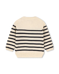 Ensemble pull et pantalon en laine et cachemire - Écru Marine