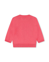 Ensemble pull et pantalon en laine - Rose ecru