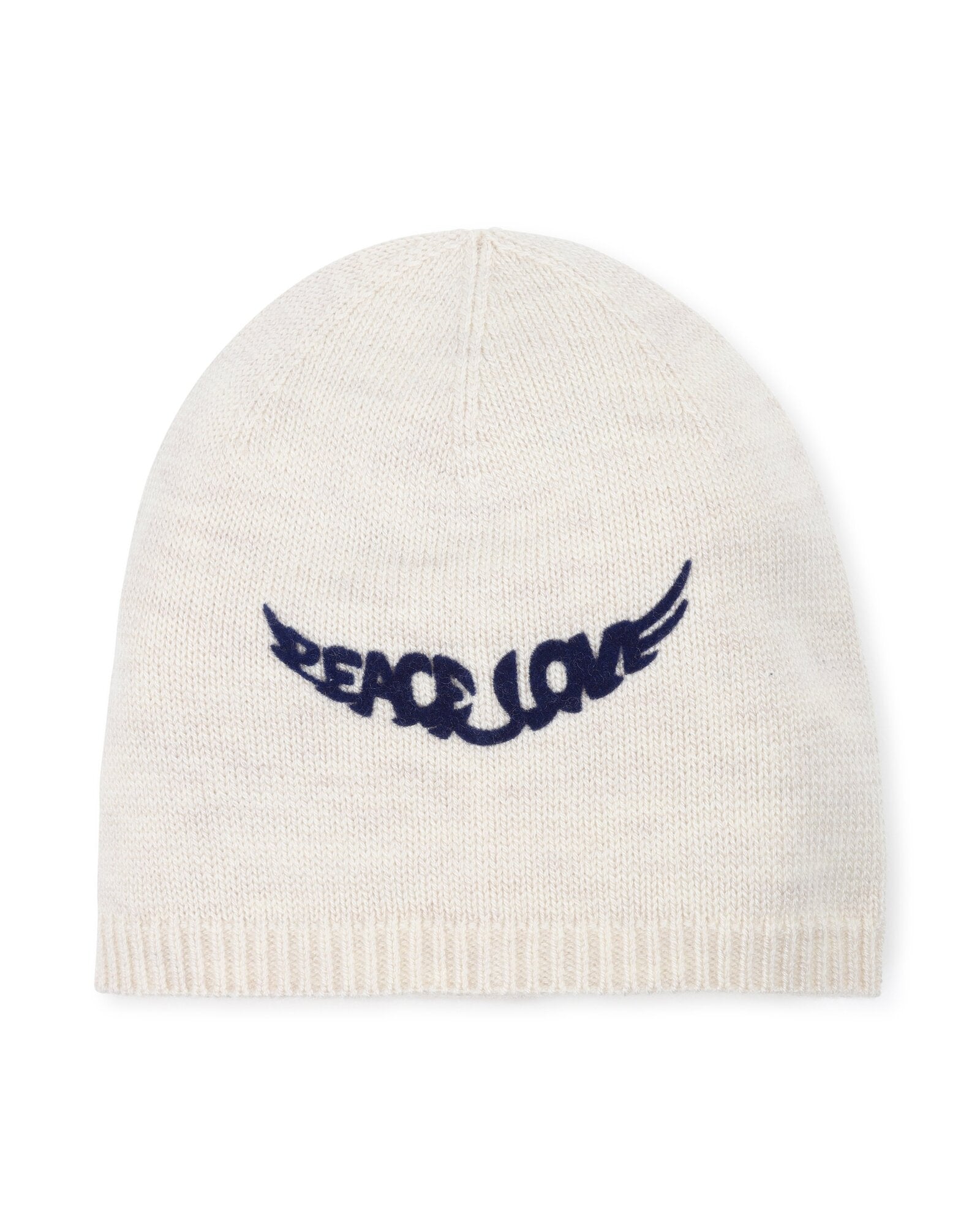 Wool and cashmere bonnet and slipper set - Linen Chiné