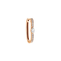 MONO BOUCLE D OREILLE GLAM ROCK OR ROSE