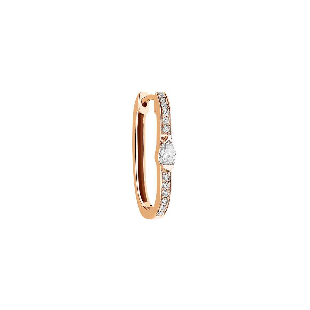 MONO BOUCLE D OREILLE GLAM ROCK OR ROSE