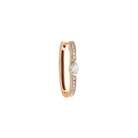 PrixTroca:320€_VentesTroca:1_QtyTroca:1_ST:100%_Mono boucle créoles Glam Rock en Or rose 18K sertie de diamants - Rose