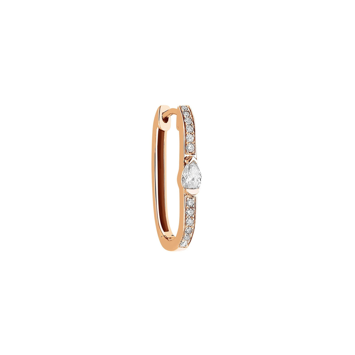 PrixTroca:320€_VentesTroca:1_QtyTroca:1_ST:100%_Mono boucle créoles Glam Rock en Or rose 18K sertie de diamants - Rose