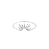 BAGUE SOLEIL OR BLANC