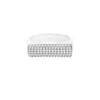 PrixTroca:1050€_VentesTroca:0_QtyTroca:1_ST:0%_Bague chevalière en Or blanc 18K sertie de diamants - Blanc