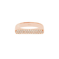 BAGUE  OR ROSE