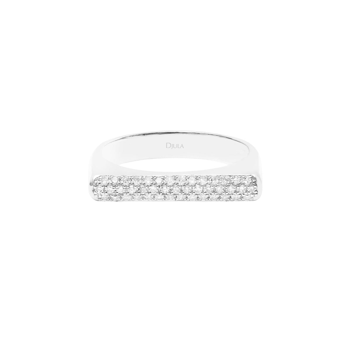 BAGUE  OR BLANC