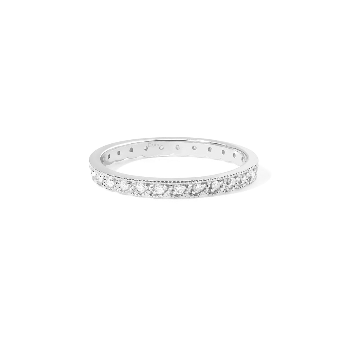 BAGUE  OR BLANC