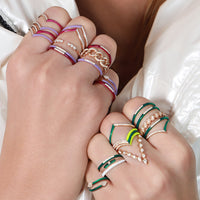 BAGUE  OR BLANC