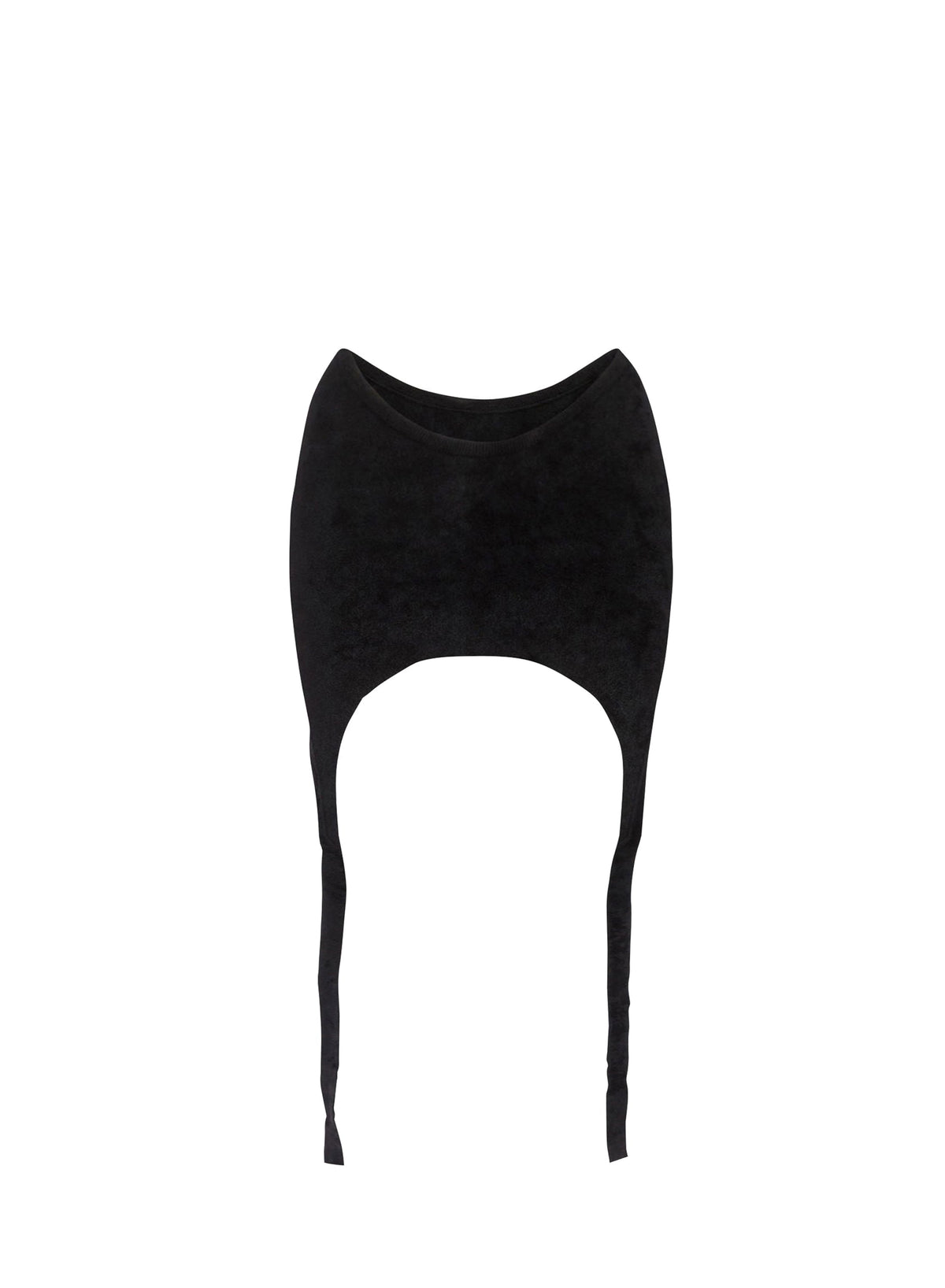 Jupe courte en velours - Noir
