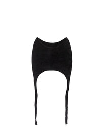 Jupe courte en velours - Noir