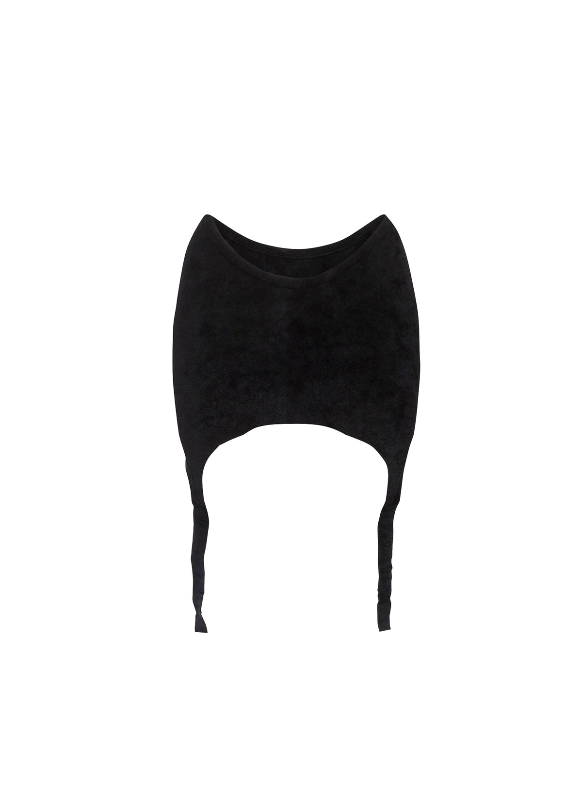 Short leather skirt - Black