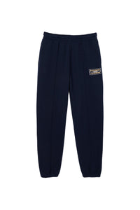 Pantalon de survêtement Jogger imprimé tennis en molleton - Marine