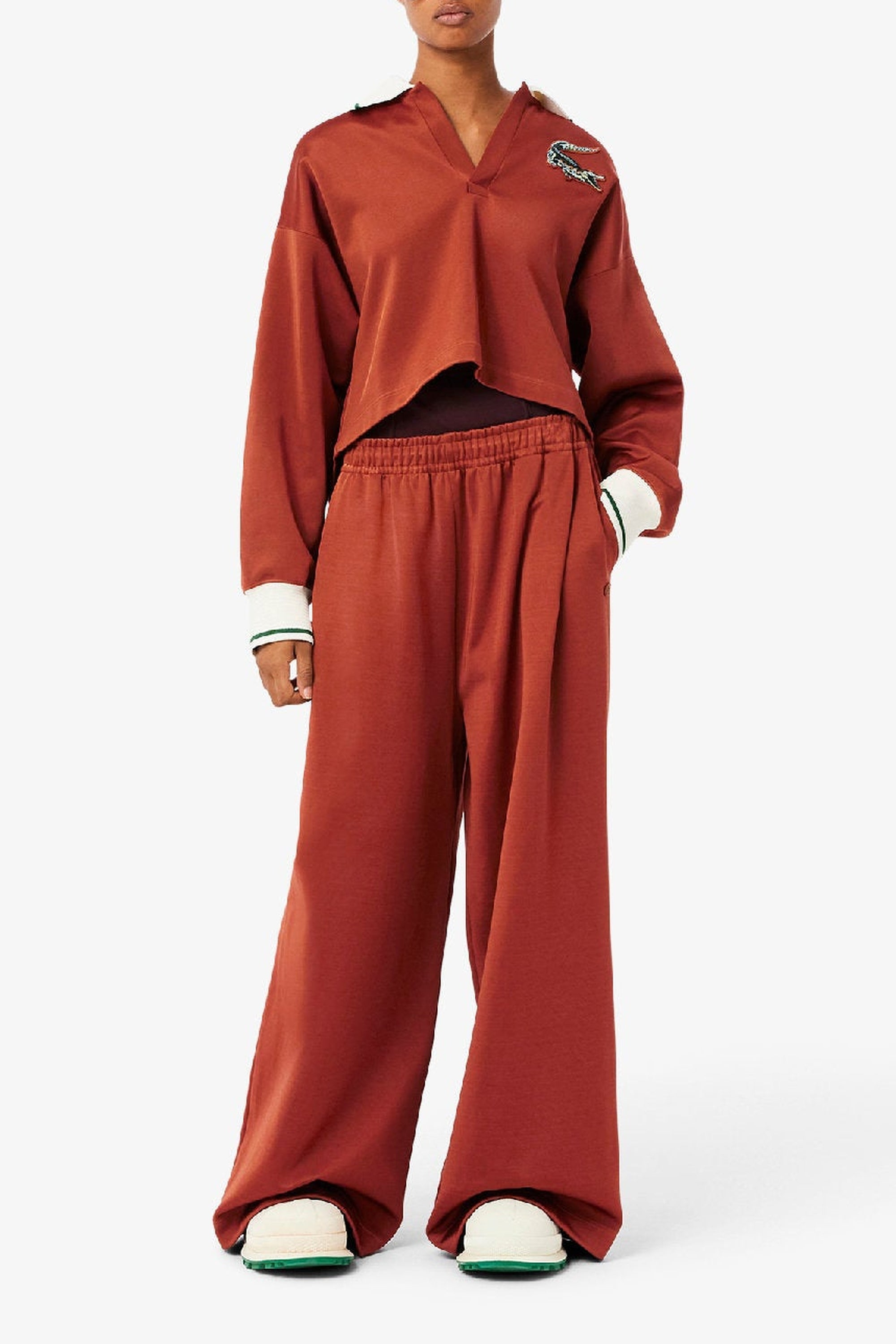 Pantalon oversize décontracté - Briquette