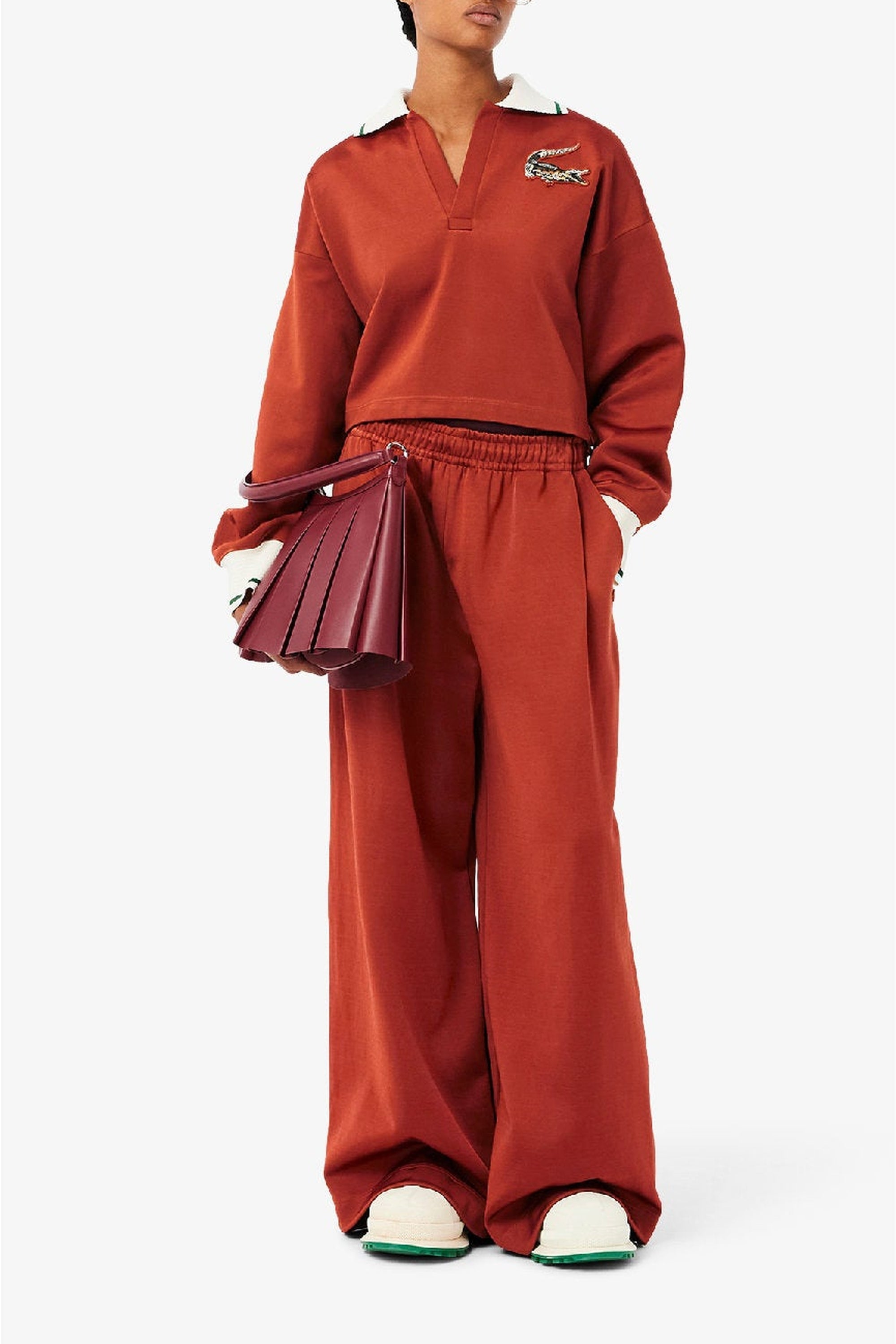 Pantalon oversize décontracté - Briquette