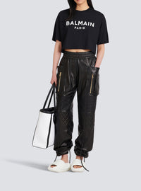 T-shirt court en coton - Noir & Blanc