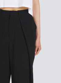 Pantalon en crêpe éco-design - Noir