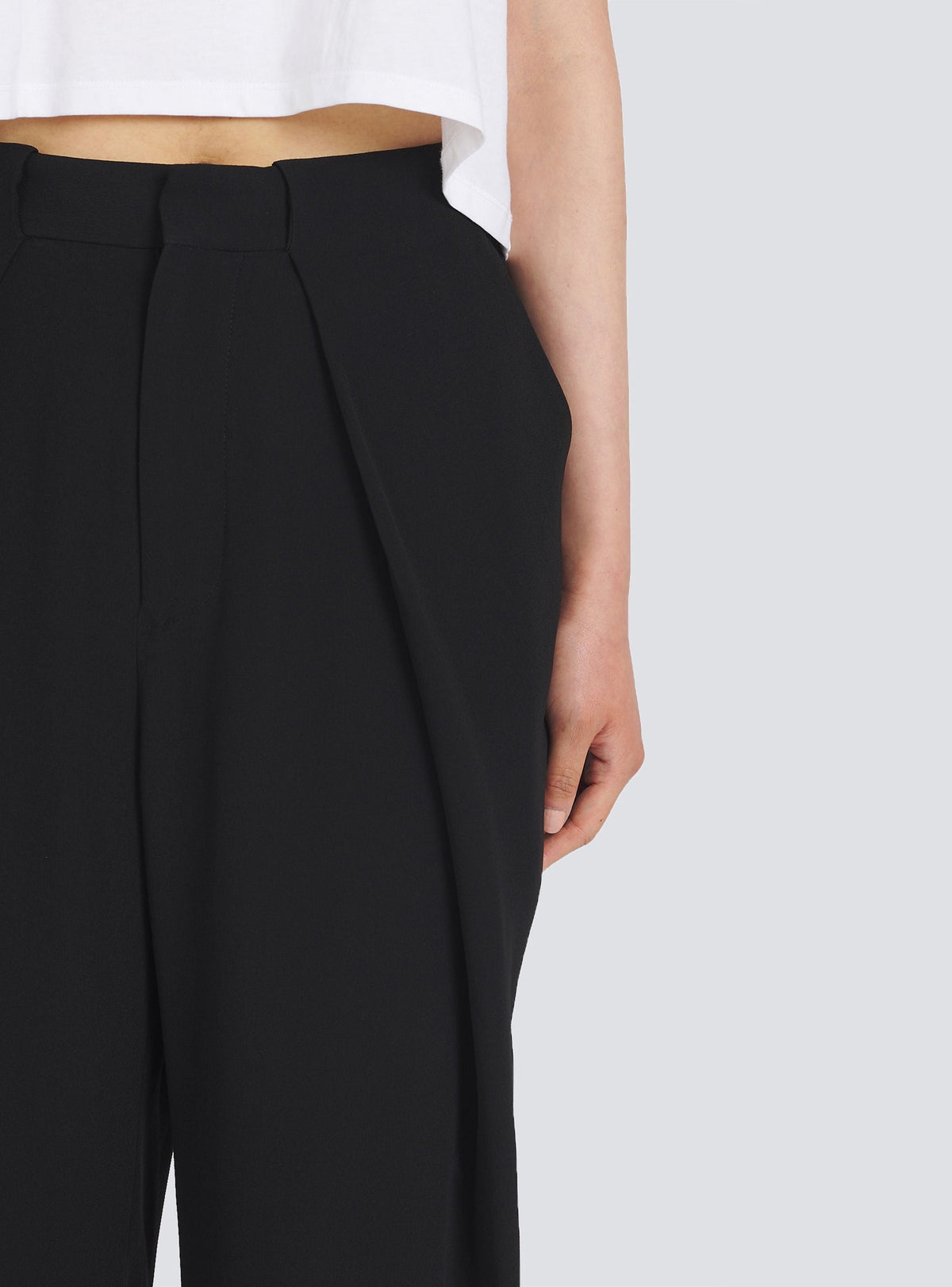Pantalon en crêpe éco-design - Noir