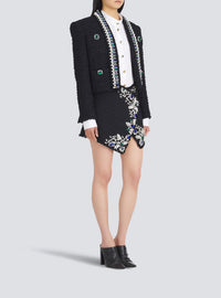 Tweed spencer jacket - Black & Multicolour