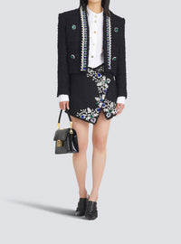 Tweed spencer jacket - Black & Multicolour