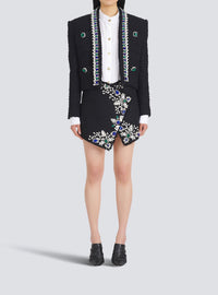 Tweed spencer jacket - Black & Multicolour