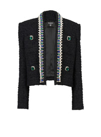 Tweed spencer jacket - Black & Multicolour