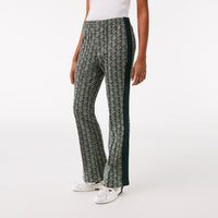 Pantalon de survêtement flare en monogramme - Vert & Copeau