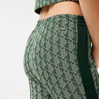 Monogrammed flare sweatpants - Green & Chipau