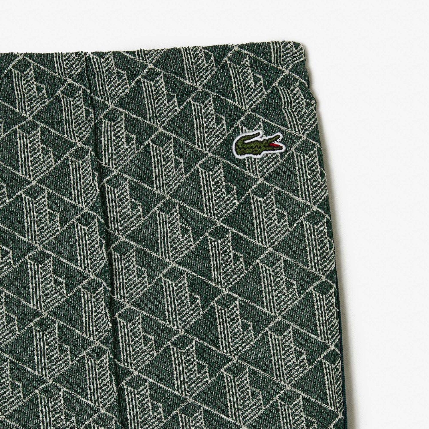 Pantalon de survêtement flare en monogramme - Vert & Copeau
