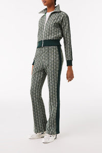 Pantalon de survêtement flare en monogramme - Vert & Copeau