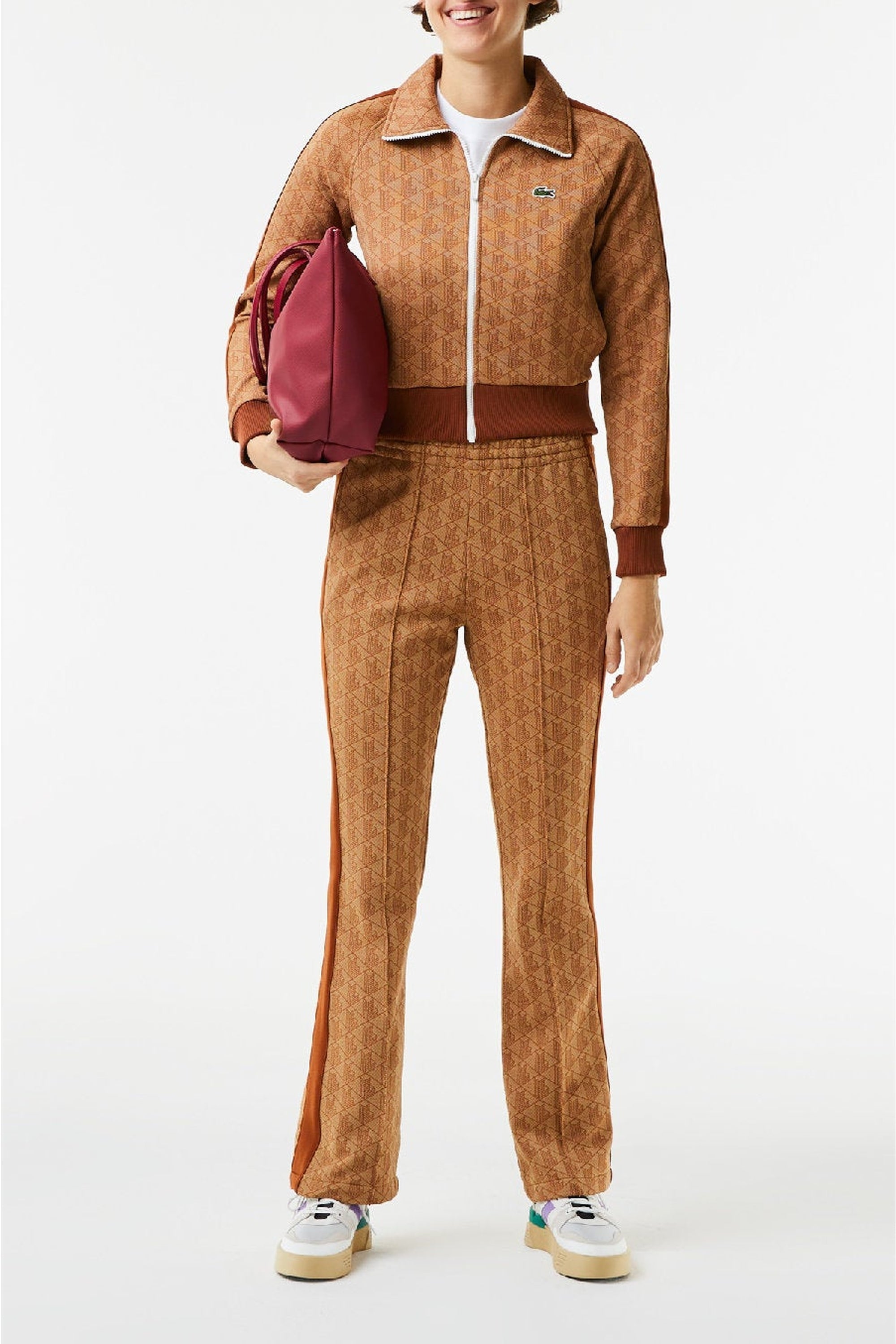 Pantalon de survêtement flare en monogramme - Viennois & Liqueur