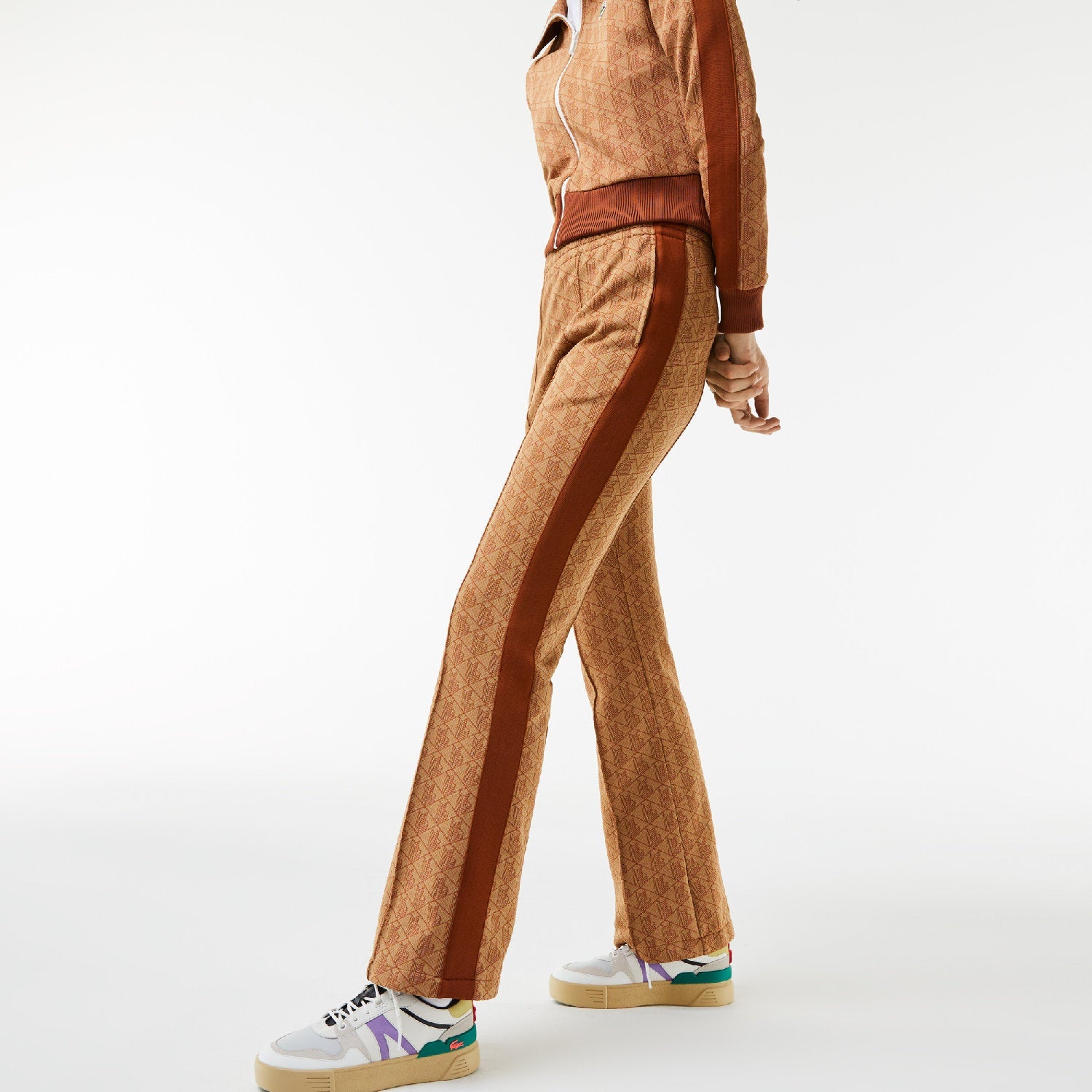 Pantalon de survêtement flare en monogramme - Viennois & Liqueur