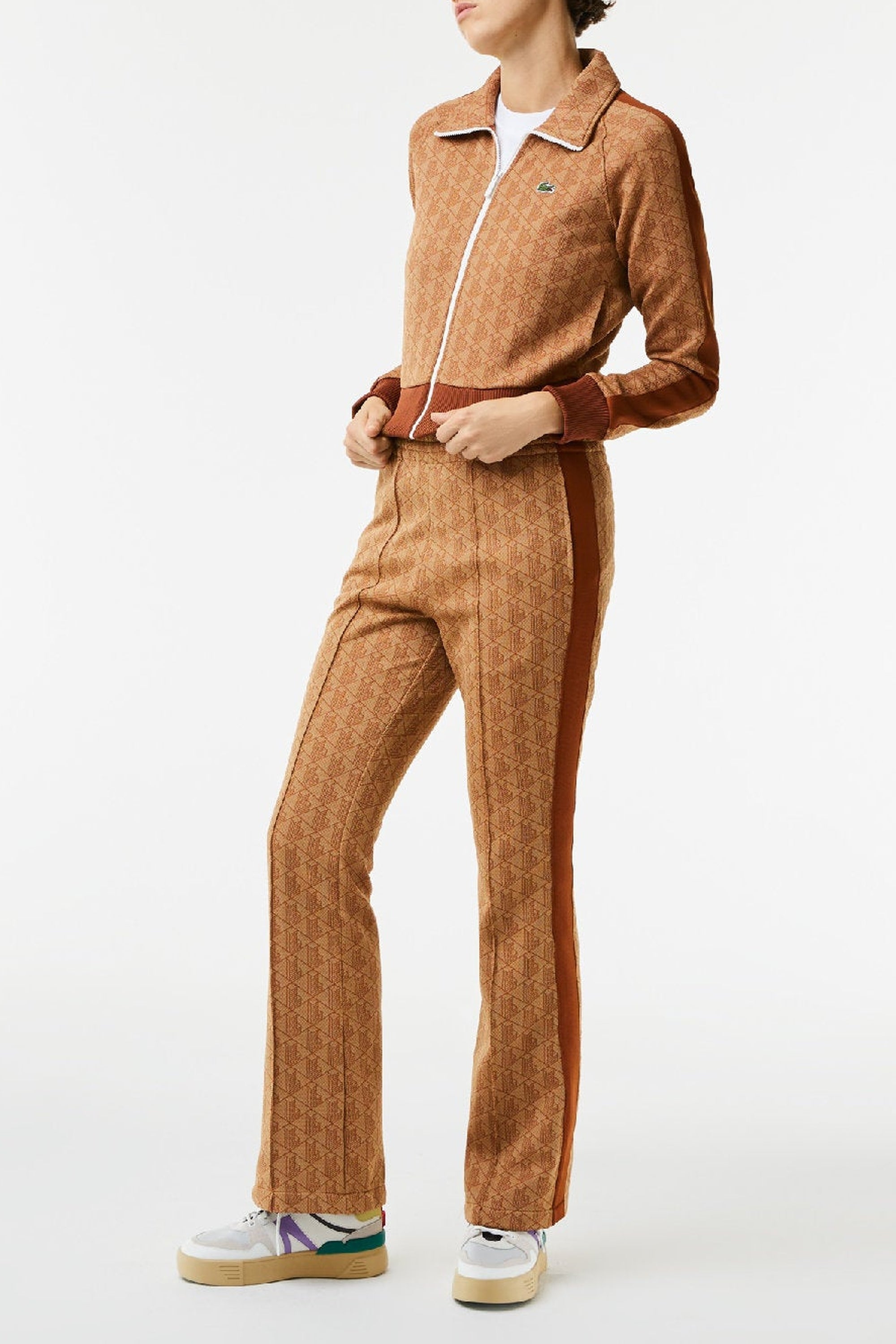 Pantalon de survêtement flare en monogramme - Viennois & Liqueur