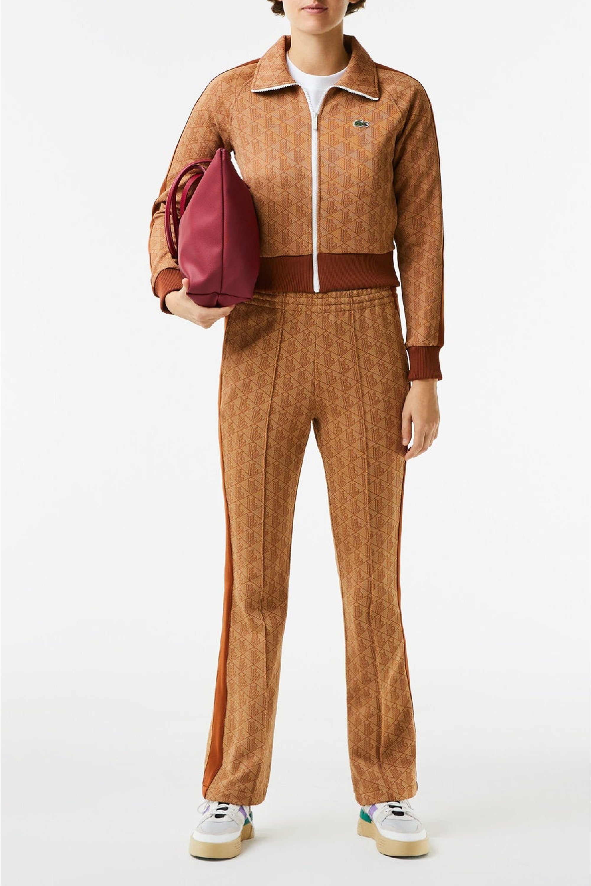 Pantalon de survêtement flare en monogramme - Viennois & Liqueur