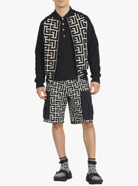 Polo en coton piqué - Noir