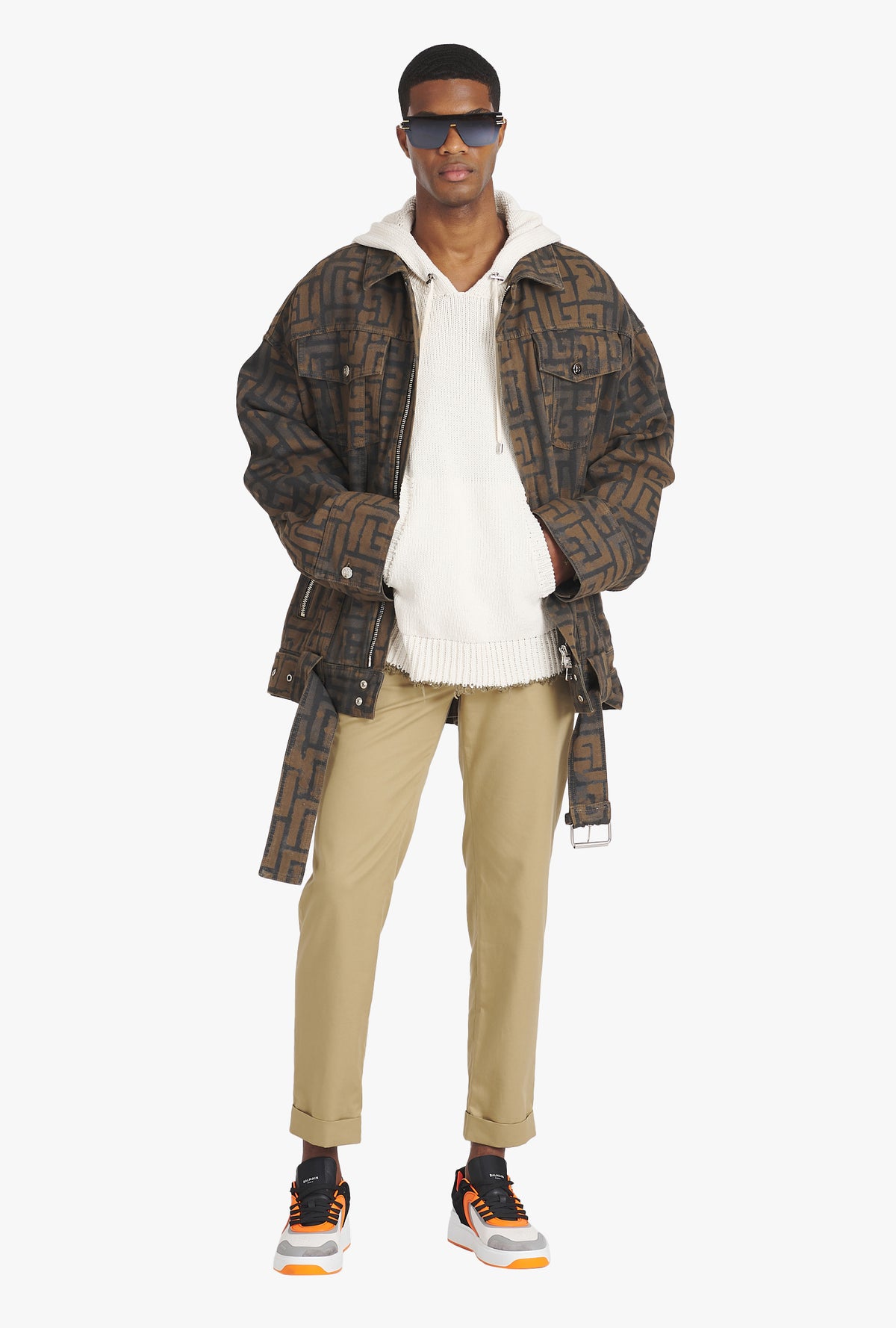 Pullover tricoté destroy - Beige