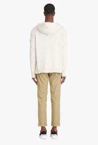 Pullover tricoté destroy - Beige