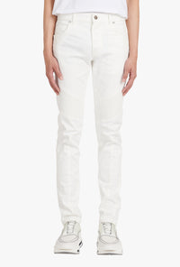 Jean à coupe slim - Blanc