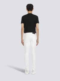 Jean à coupe slim - Blanc