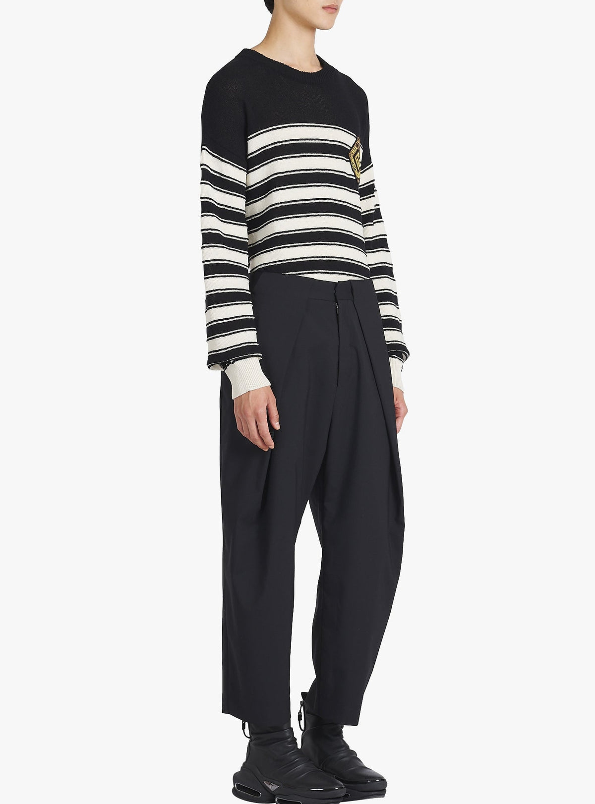 Pantalon plissé éco-design - Noir