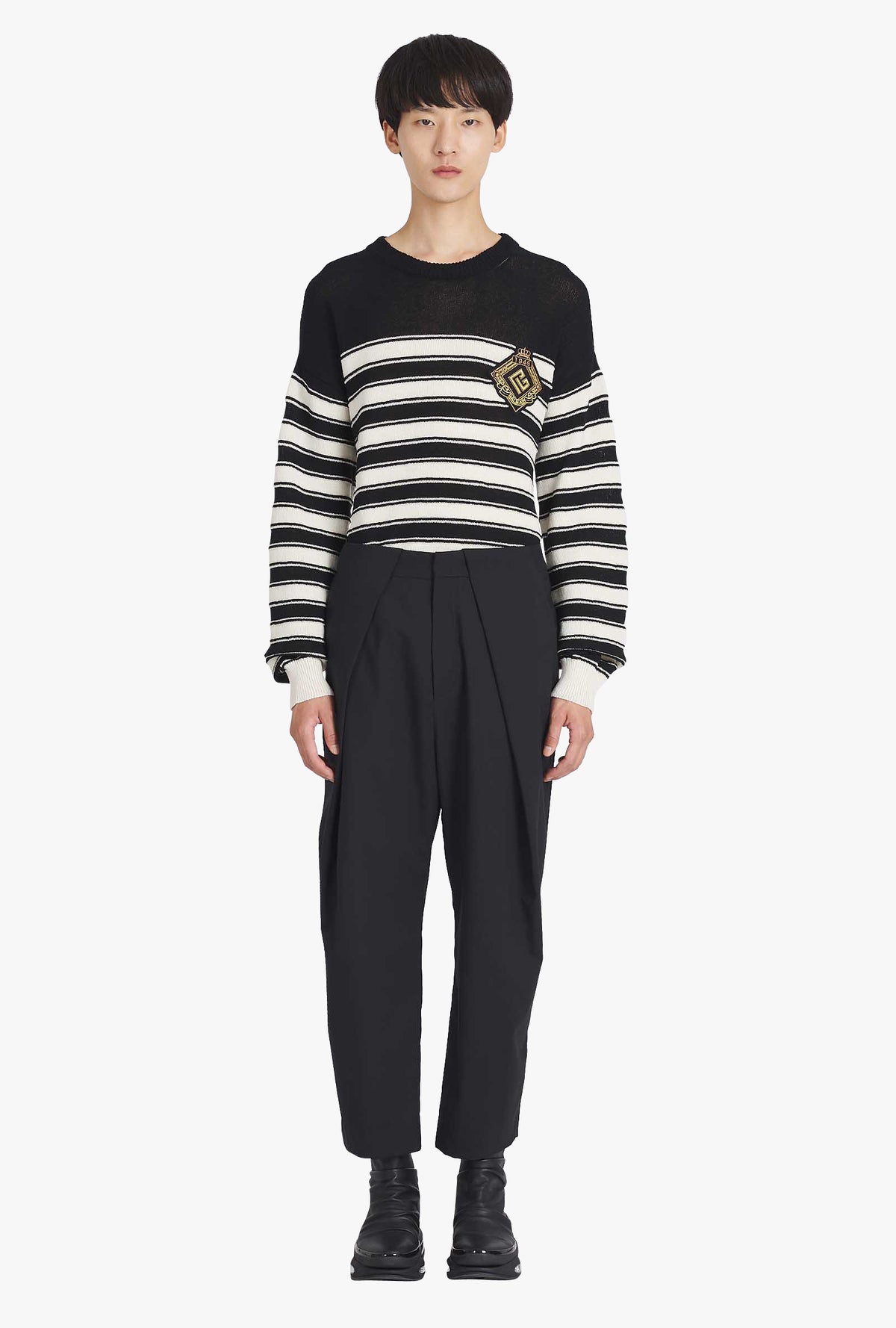Pantalon plissé éco-design - Noir