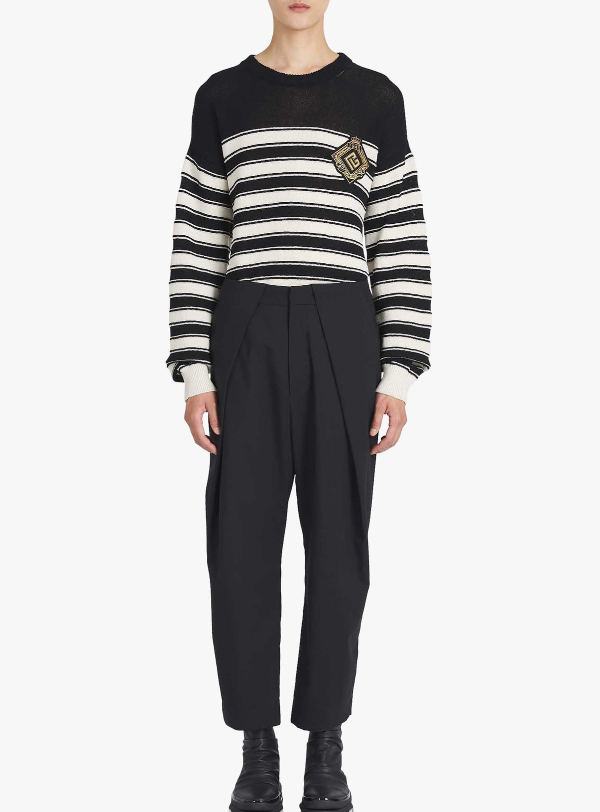 Pantalon plissé éco-design - Noir