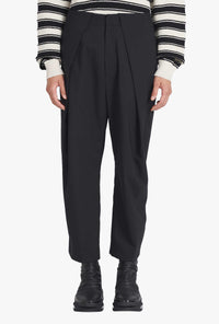 Pantalon plissé éco-design - Noir