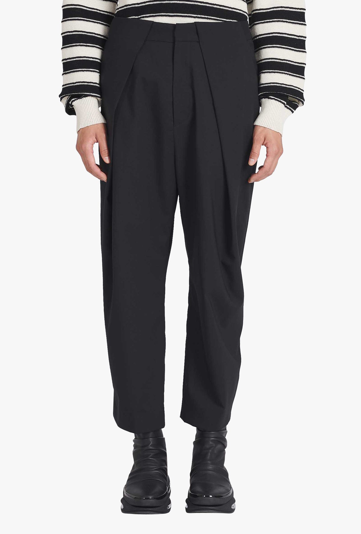 Pantalon plissé éco-design - Noir