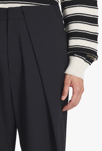 Pantalon plissé éco-design - Noir